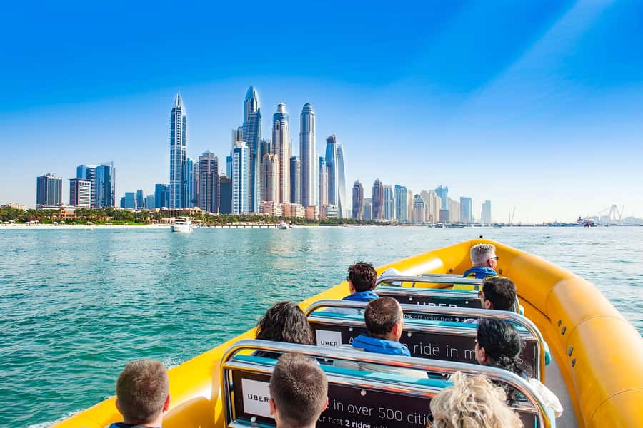 Dubai Marina: Guided Sightseeing Tour by Speedboat - Palm Jumeirah and the view of Atlantis
