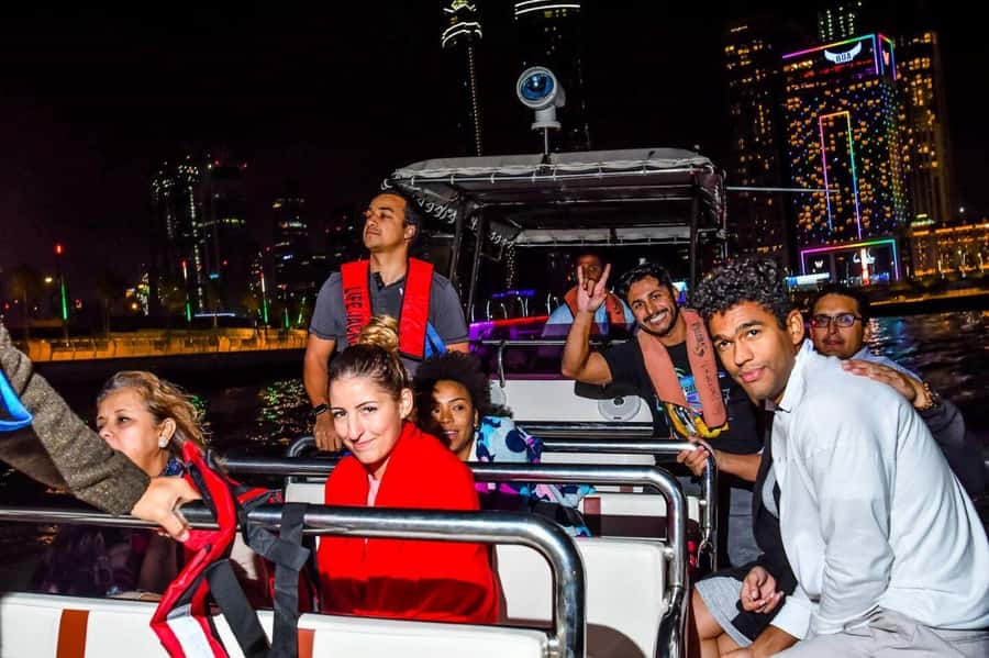 Dubai - New Year's Eve Fireworks show on a Speedboat - Passing Atlantis and the Palm