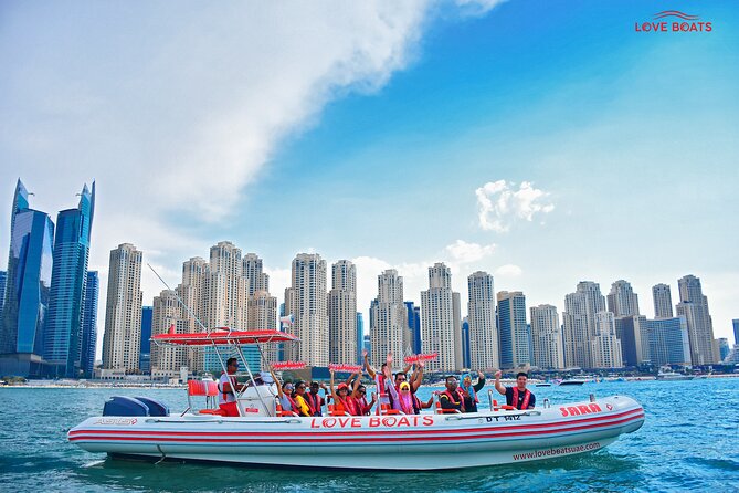 Dubai Speedboat Tour: JBR Skyline, Atlantis, Burj AlArab Optional - What the price means at $28.95