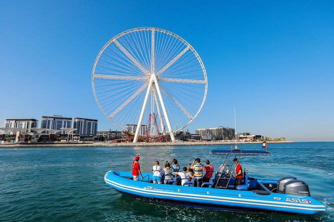 Dubai Speedboat Tour, Marina, Atlantis, Palm & Burj Al Arab - Burj Al Arab from the water