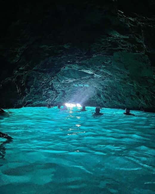 Dubrovnik: Blue Cave, Green Cave & Sunj Beach Speedboat Tour - Snorkeling through the Three Green Caves