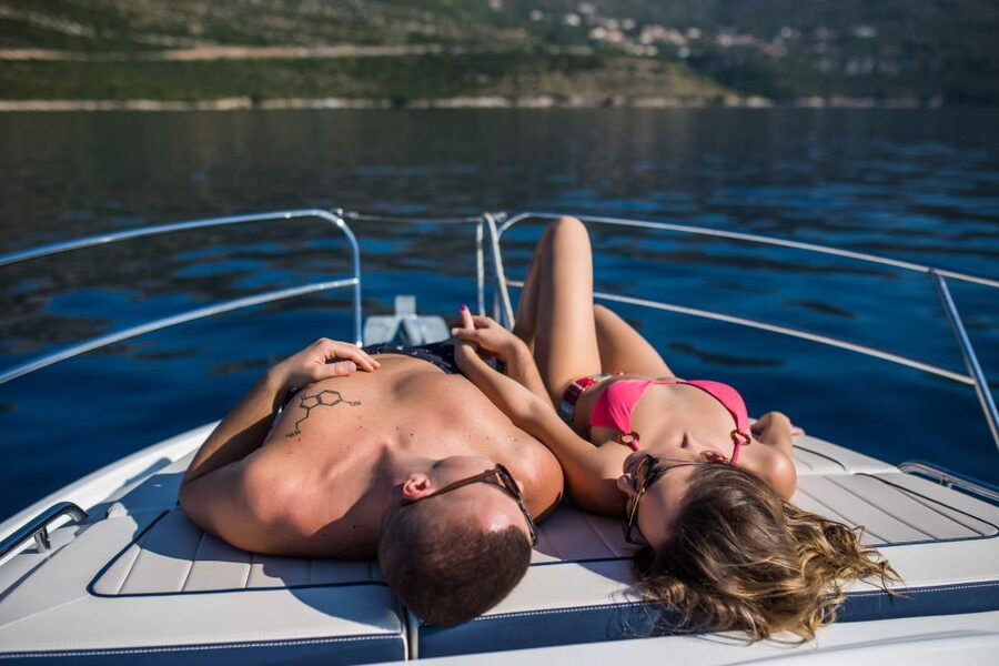 Dubrovnik: Elaphite Islands Private Speedboat Full-Day Tour - A quiet swim stop between Lopud and Šipan