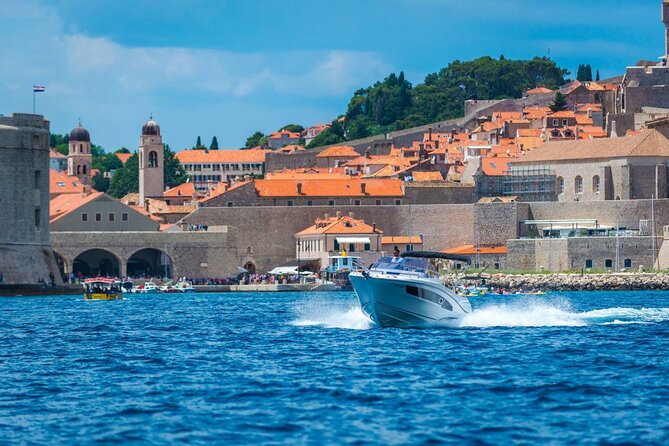 Dubrovnik Elaphiti Blue cave best offer private speedboat tour - The sunset route past Dubrovnik Old Town
