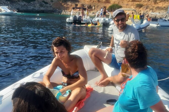 Favignana and Levanzo: Island tour by rib boat from Trapani - Grotta del Bue Marino and the old tuff quarries