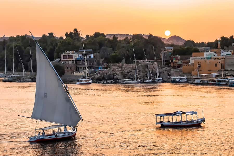 From Aswan: Philae Temple & Motorboat Tour to Nubian Village - The motorboat ride connects two sides of Aswan