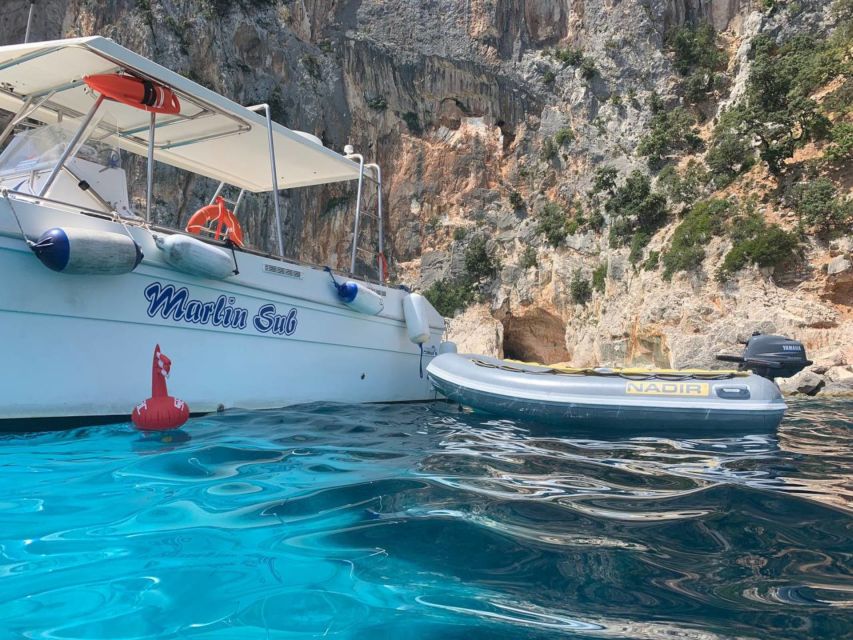 From Cala Gonone: Gulf of Orosei Speedboat Trip and Aperitif - A simple boat with the right equipment