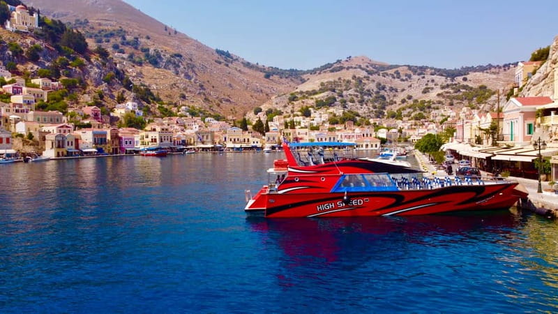 From Faliraki: High Speed Boat to Symi and St. George’s Bay - The fast ride across to Symi
