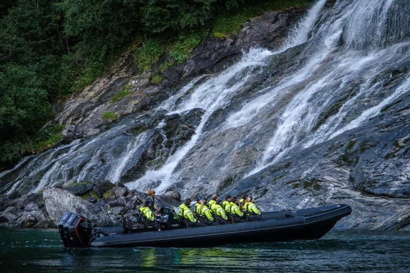 From Hellesylt: Experience Fjordsafari Geirangerfjord on RIB - The first run across the fjord
