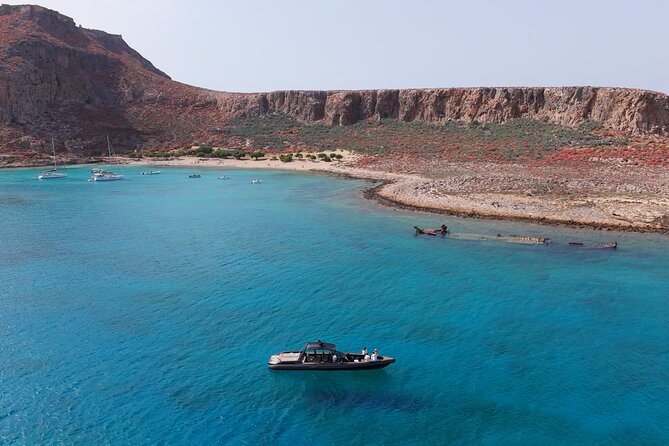 From Kissamos Balos And Gramvousa Speedboat Cruise with Drinks - A small group, with a few tradeoffs
