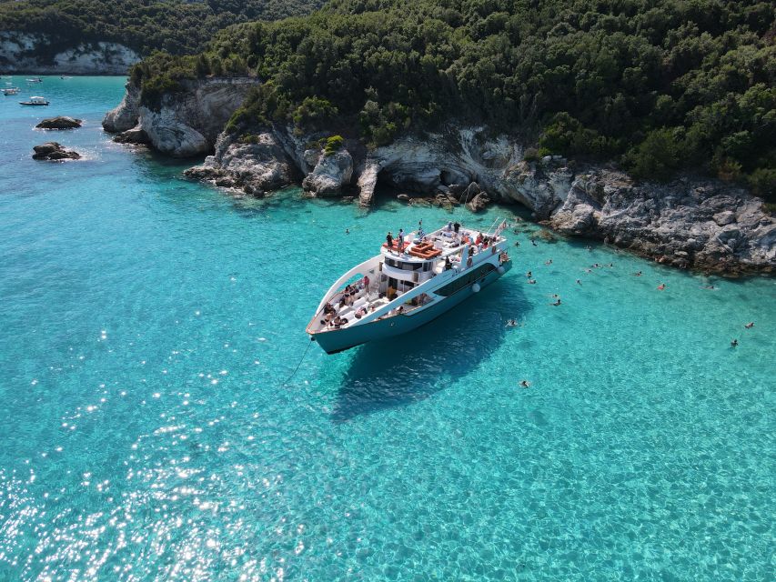 From Lefkimmi: Paxos, Antipaxos & Blue Caves Speedboat Tour - Leaving Lefkimmi at 9:25