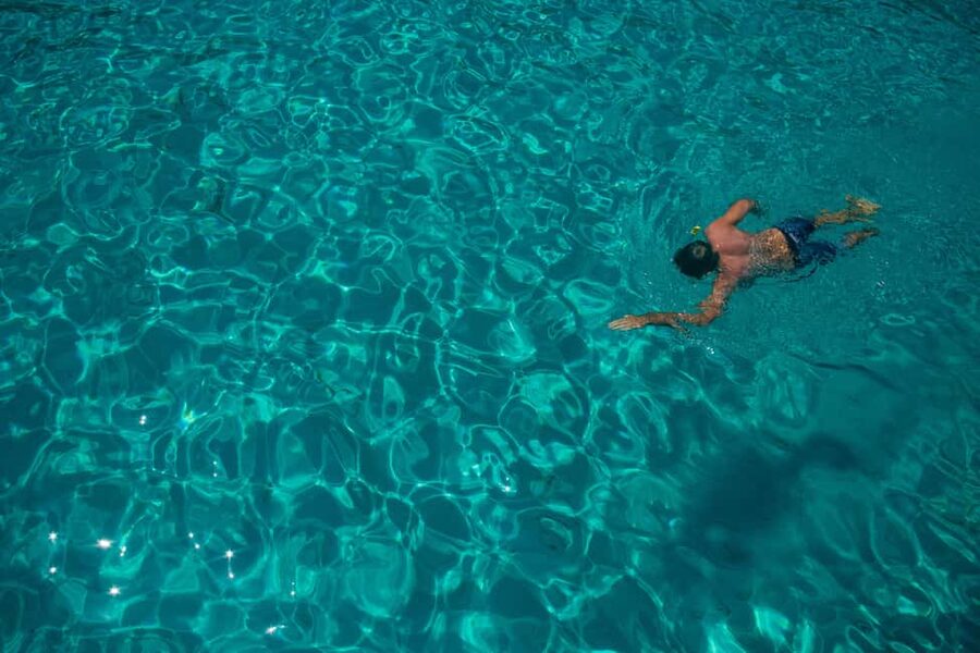 From Lefkimmi: Sivota,Blue Lagoon & Cave Cruise by Speedboat - Swimming in the Blue Lagoon