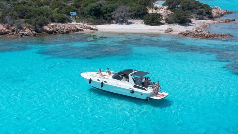 From Palau: Speedboat tour in La Maddalena Archipelago - A two-hour swim around Budelli’s natural pools