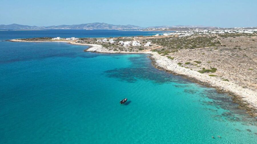 From Paros: Rent a RIB Boat Triton with Optional Skipper - Blue Lagoon: the first swim