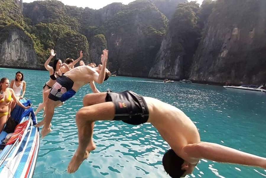 From Phi Phi Don:Sunset and Plankton Snorkeling by Speedboat - A late start from Tonsai pier