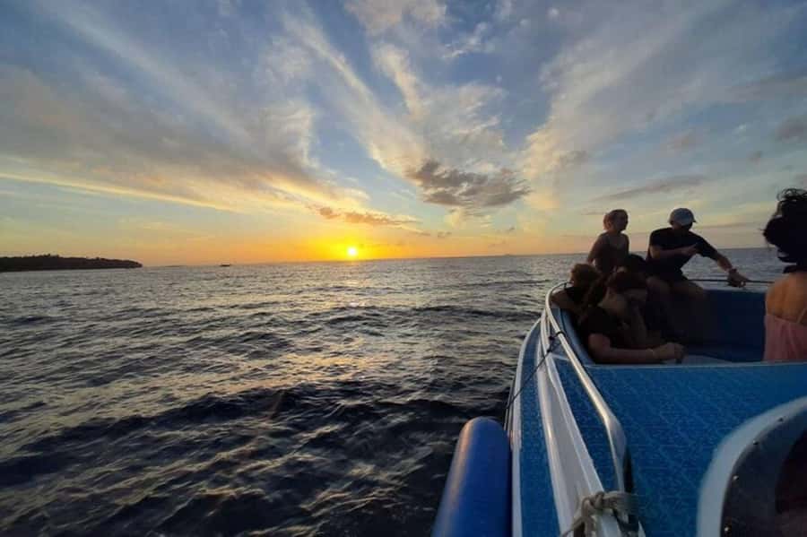 From Phi Phi Don:Sunset and Plankton Snorkeling by Speedboat - Viking Cave from the water