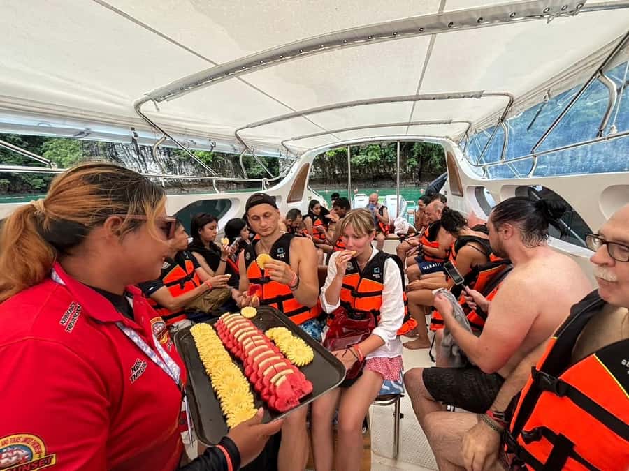 From Phi Phi : One Day Trip by speedboat with Lunch - Bamboo Island gives you the longest beach break