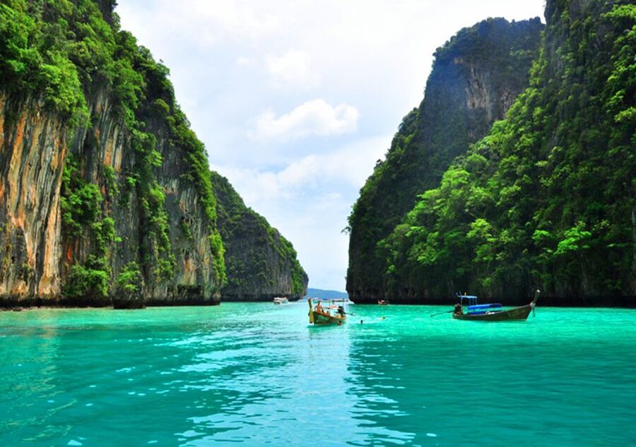 From Phi Phi: Private Full-Day Speed Boat Charter - A private speedboat day around Phi Phi