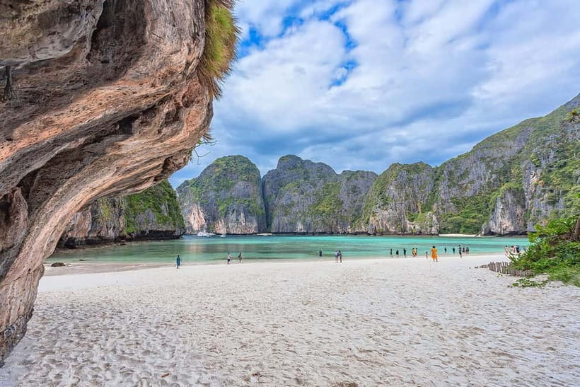 From Phi Phi: Sunset & Plankton Swim Tour By Speedboat - Monkey Beach and the first close-up view