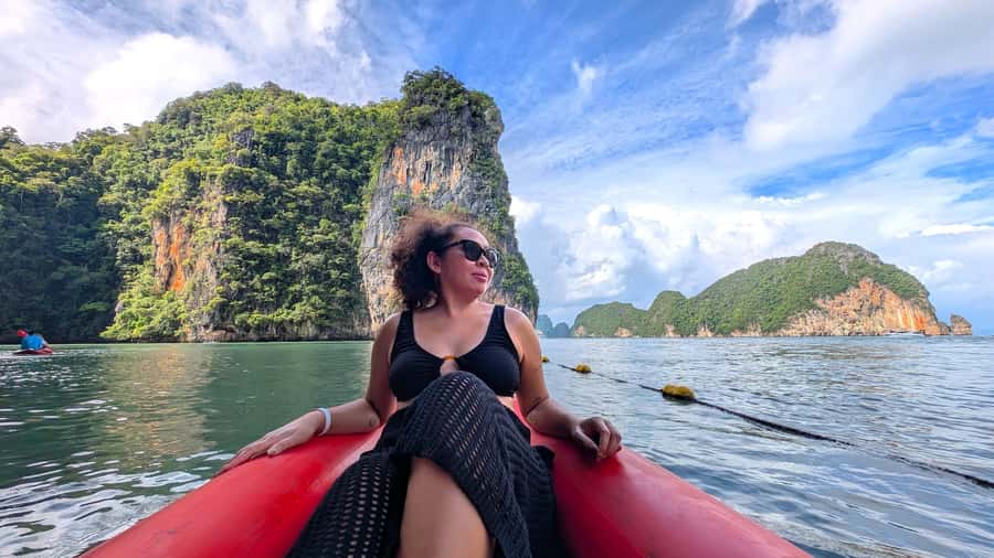 From Phuket: Premium Speedboat Tour to James Bond & Ko Panyi - Panak Island starts with a cave and lagoon