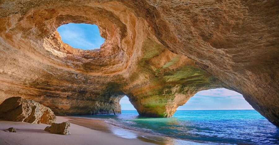From Portimão: Benagil Caves Guided Speedboat Tour - Portimão Marina is the starting point