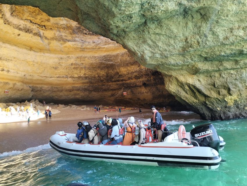 From Portimão: Benagil Caves Guided Speedboat Tour - Benagil Cave is the main event