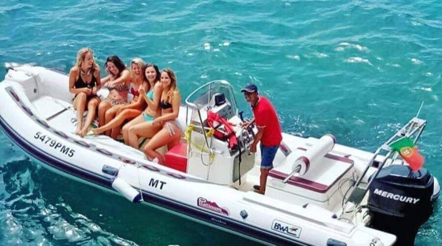 From Portimão: Benagil Caves Guided Speedboat Tour - A low boat changes the cave experience