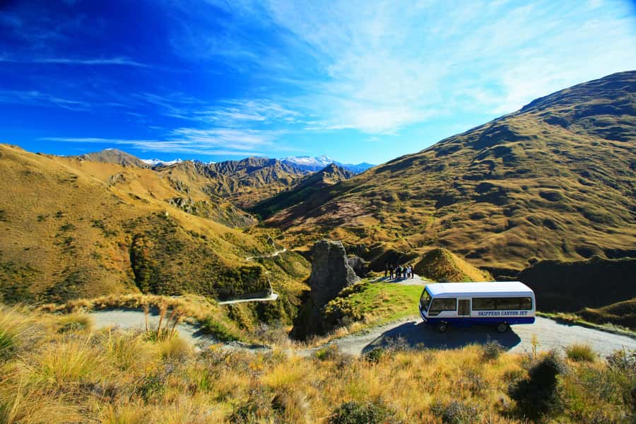 From Queenstown: Skippers Canyon Jet Boat Ride - The drive along the infamous Skippers Road