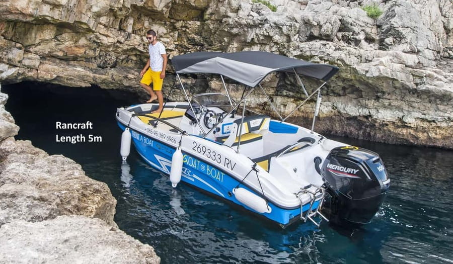 From Rovinj: Sea Caves & Sandy Levan Island Speedboat Tour - From Rovinj to Seagull’s Rocks