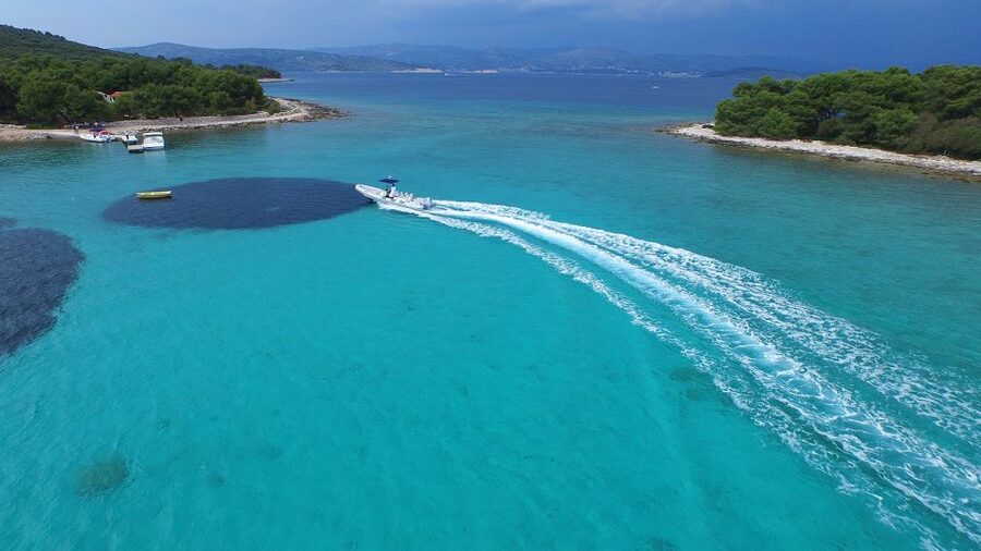 From Split: Blue Lagoon and Trogir Half-Day Speedboat Tour - Leaving From the Split Riva