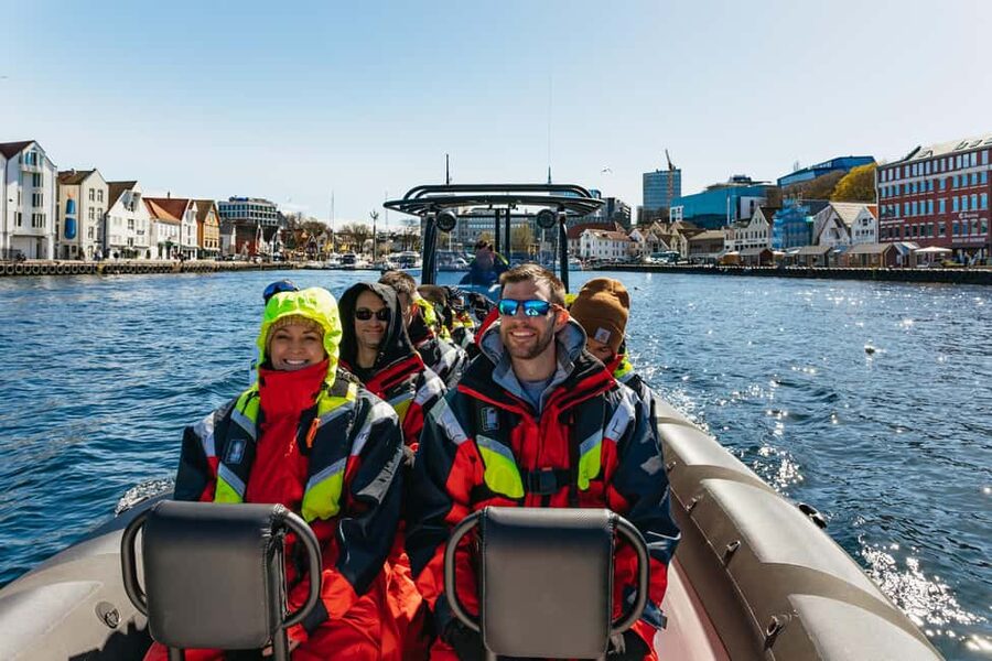 From Stavanger: Lysefjorden & Pulpit Rock RIB Boat Tour - Pulpit Rock from an unusual angle