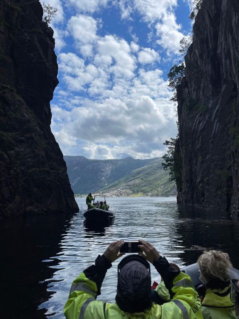From Stavanger: RIB Tour to Lysefjord - Hengjanefossen and the fresh-water stop