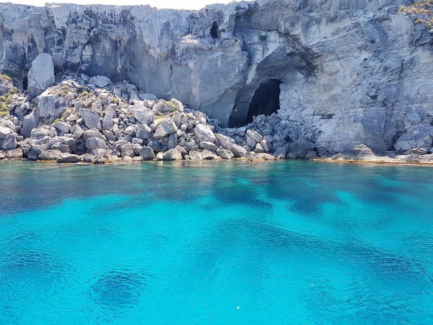 From Trapani: Favignana and Levanzo Motorboat Cruise - Sicilian lunch with water and wine