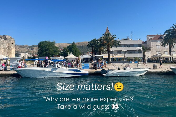 From Trogir & Split: Half Day Speedboat Tour with Blue Lagoon - Maslinica on Šolta: one hour in a small harbor village