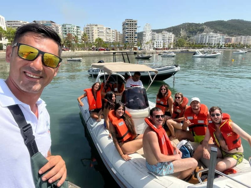 From Vlorë: Haxhi Ali Cave and Karaburun Speedboat Trip - Swimming inside Haxhi Ali Cave