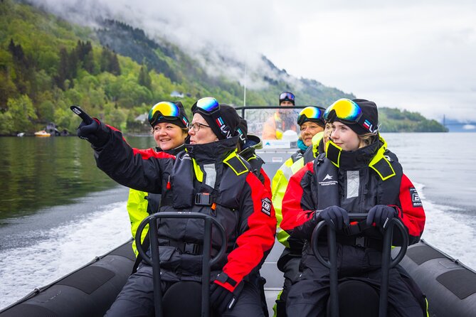 Fyksesund majestic RIB Adventure from Øystese - Passing beneath the Fyksesund Bridge