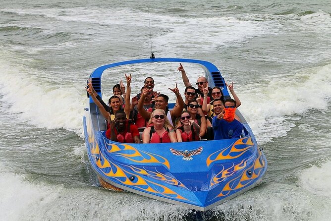 Galveston Suntime Jet Boat Thrill Ride - The first burst of speed