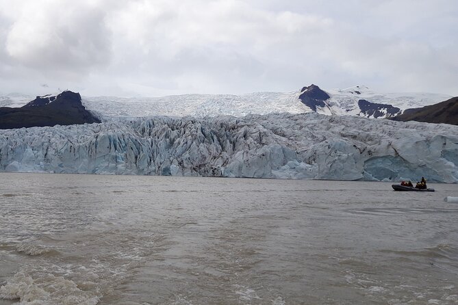 Glacier Lagoon Private Tour with Private Zodiac boat ride on the Iceberg Lagoon - Vik adds a pause along the coast
