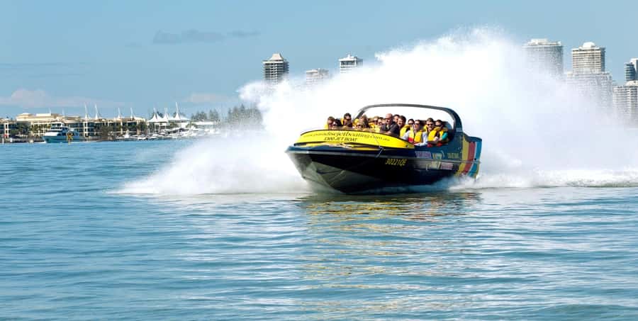 Gold Coast: 1-Hour Extreme Jet Boat Ride - The Broadwater run and the big boat manoeuvres
