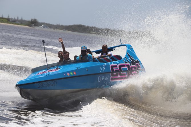Gold Coast V8 Jet Boat Rapid Ride - Wave Break Island: A Quick Scenic Pause