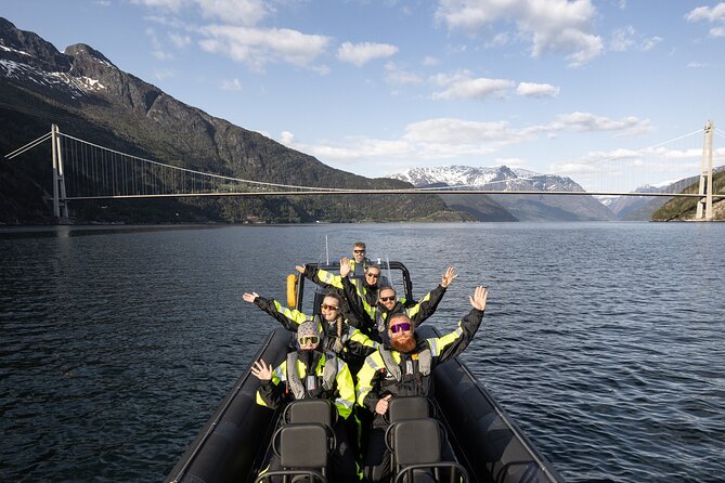 Hardangerfjord Ultimate RIB adventure from Ulvik - Hardanger Bridge: a dramatic first stop