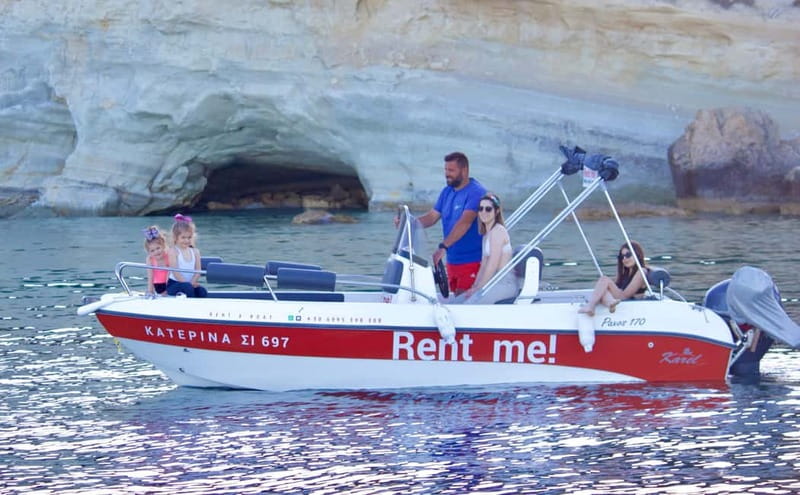 Hersonissos: Private Motorboat Rental - No License Required - Taking the wheel from Hersonissos