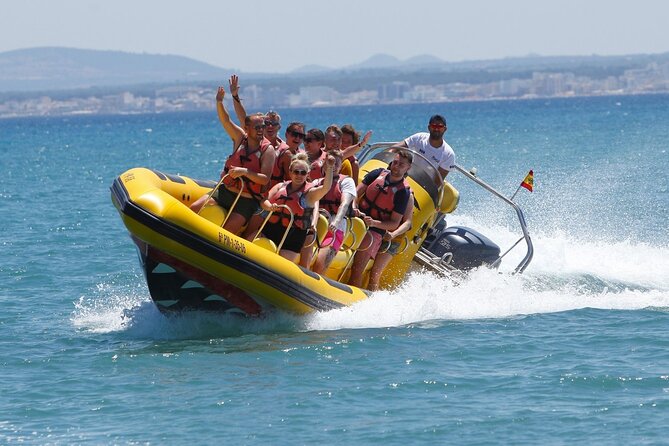 High-Speed Speedboat Adventure in the Bay of Alcudia - Across the Bay Toward Cape Pinar