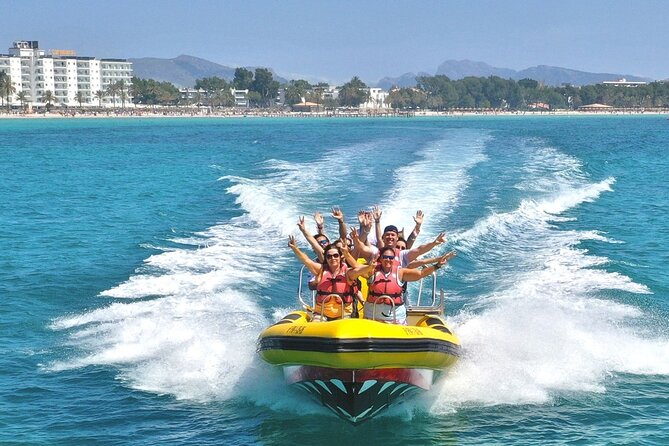 High-Speed Speedboat Adventure in the Bay of Alcudia - Who Will Enjoy This Ride Most?
