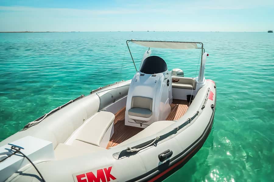 Hurghada: Orange Bay & Magawish Island Speedboat with Lunch - Optional parasailing above the Red Sea