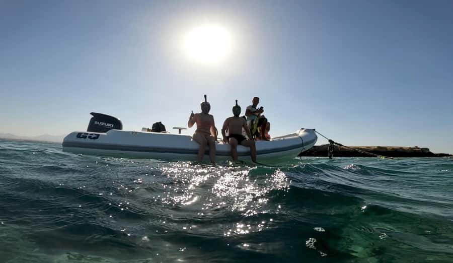 Hurghada: Private Speedboat to Dolphin House with Pickup - Dolphin House and the long first water stop