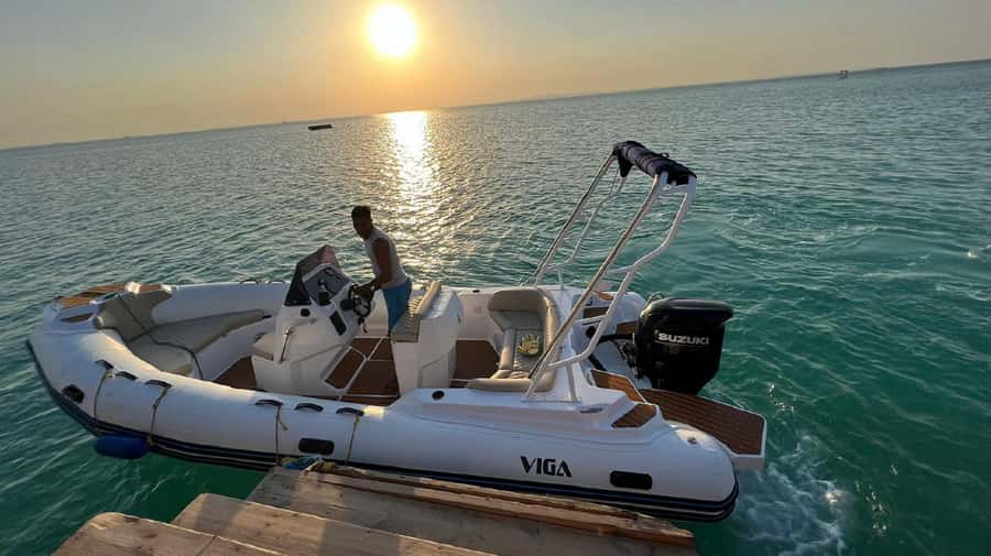 Hurghada: Private Speedboat to Orange Bay and White Island - The speedboat ride to Orange Bay
