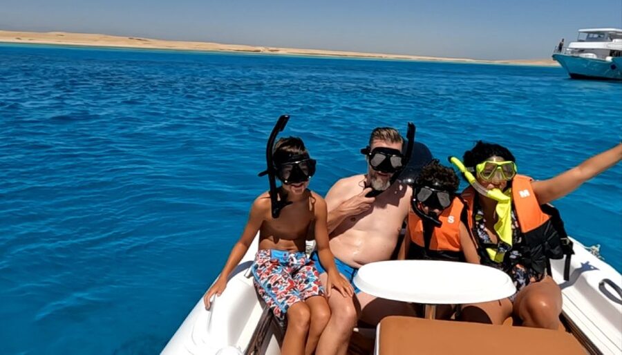Hurghada: Safari ATV Quad & Speedboat to Orange bay island - Speedboat views across the Red Sea