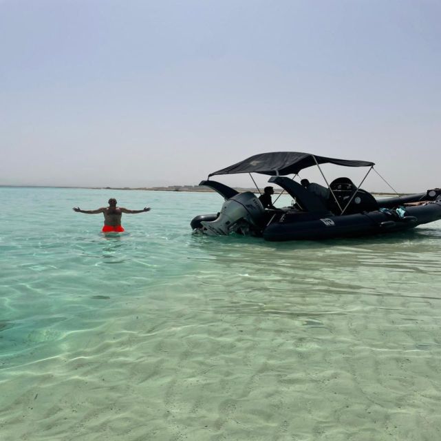 Hurghada: Safari ATV Quad & Speedboat to Orange bay island - Snorkeling at Giftun Island National Park