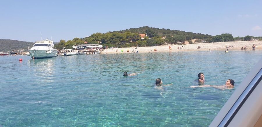 Hvar:Blue & Grenn Cave and Vis Island Private Speedboat Tour - Budikovac Island is your first swim