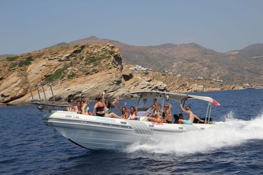 Ios Island: Speedboat Cruise from Mylopotas Beach - Papas, Plakes, and the Quiet Beaches of East Ios
